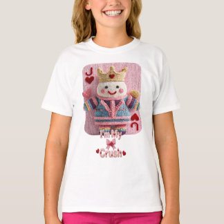 Knitted Queen of Hearts Valentine Self-Love Doll T-Shirt