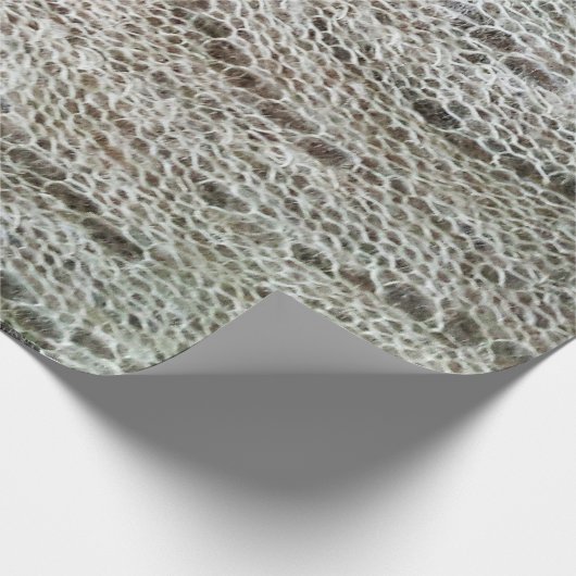 Knitted schnürte sich Muster Geschenkpapier (Ecke)