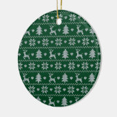 Knitted seamless Christmas pattern Keramik Ornament (Links)