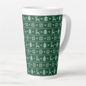 Knitted seamless Christmas pattern Milchtasse (Rechte Ecke)