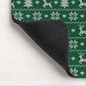 Knitted seamless Christmas pattern Mousepad (Ecke)