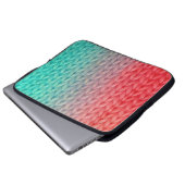 Knitted Stitch Background in Gradient Colors Laptopschutzhülle (Vorne Knopf)