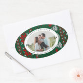 Knitted Sweater Pattern Photo Ovaler Aufkleber (Umschlag)