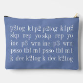 KNITTENWÖRTER Große Zubehörtasche II (Rückseite)