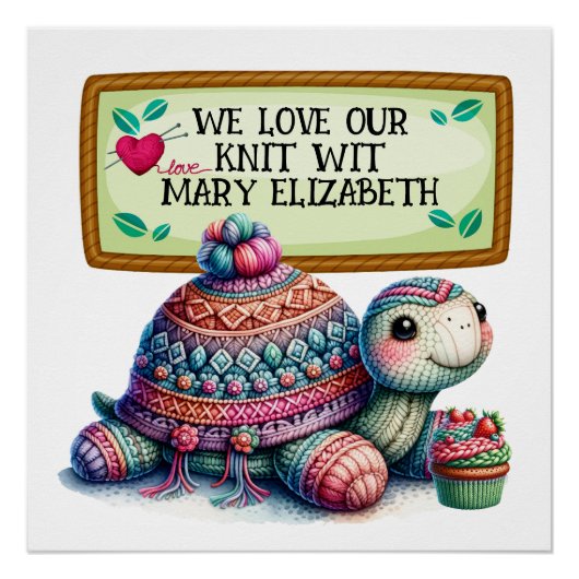 Knitter Crochet Crafts Poster (Vorderseite)