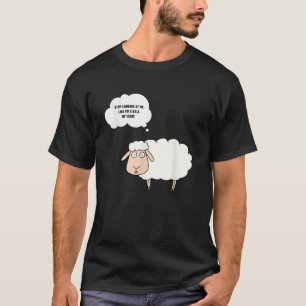 Knitter Crochet Funny Sheep Graphic Yarn Ball Kni T-Shirt