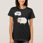 Knitter Crochet Funny Sheep Graphic Yarn Ball T-Shirt (Vorderseite)
