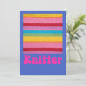 Knitter, Crochet Lovers Print Einladung (Stehend Vorderseite)
