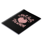 Knitter Funny Knitter Notizblock (Linke Seite)