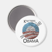 Knitter für Obama Magnet #1 (Vorderseite/Rückseite)