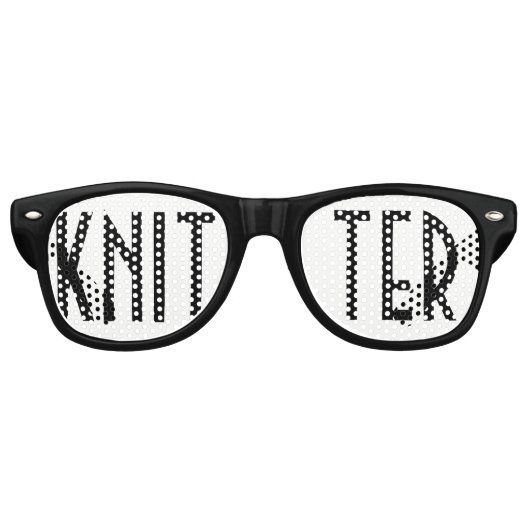 KNITTER - Handwerk Partybrille (Vorderseite)