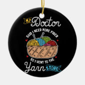 Knitter Keramik Ornament (Vorne)