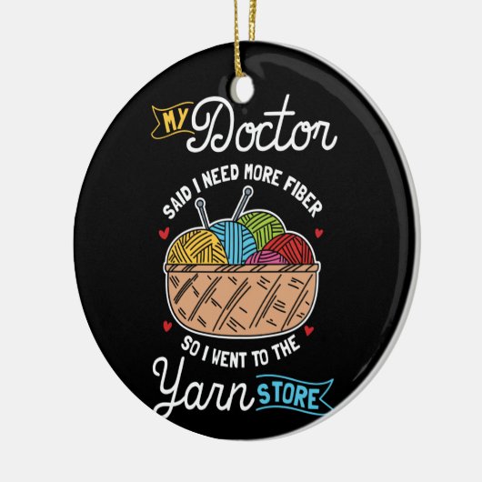 Knitter Keramik Ornament (Links)