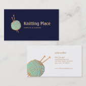 Knitter-Knitter-Sammellogo Visitenkarte (Vorne/Hinten)