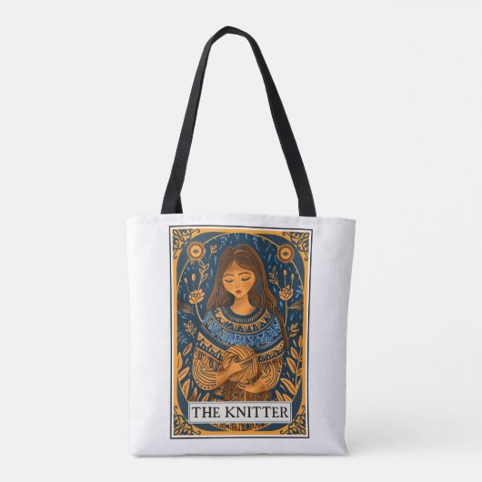 Knitter Knitter Tarot Thema Tasche (Rückseite)