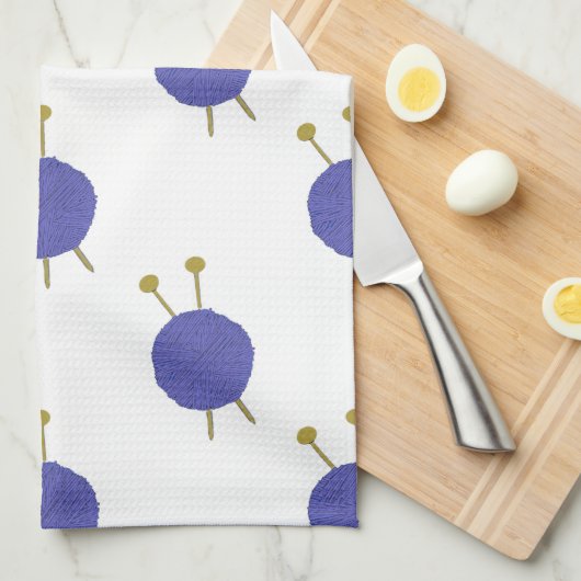 Knitter Knitter Themed Küchentuch (Viertel Falte)