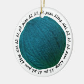 Knitter Lingo ・ Aquamarines Garnballhandwerk Keramik Ornament (Links)