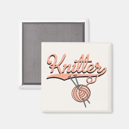 Knitter Magnet (Vorderseite/Rückseite)