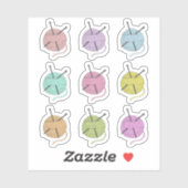 Knitter Pastel Garns Hooks Hobby Bujo Planner Aufkleber (Blatt)