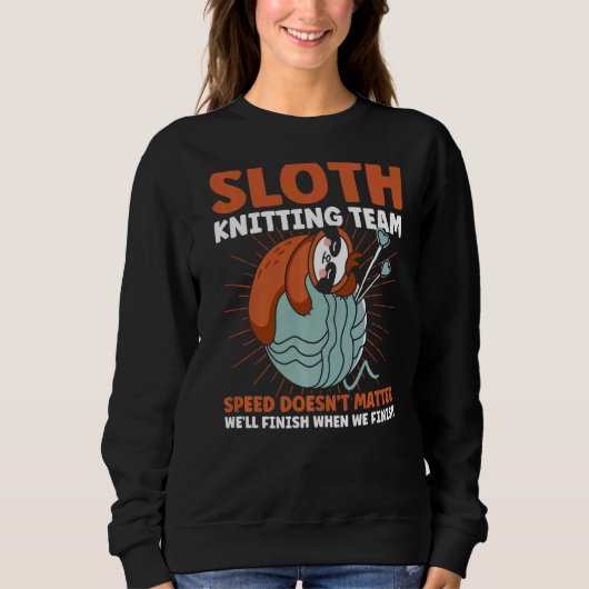 Knitter-Schlammknitterteam Sweatshirt (Vorderseite)