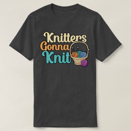Knitter Strick 1 T-Shirt (Design vorne)
