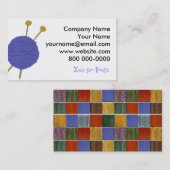 Knitter Visitenkarte (Vorne/Hinten)