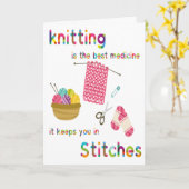 Knitterförderungskarte Karte (Gelbe Blume)