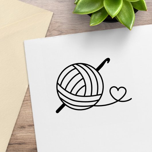 Knittergarn Gummistempel