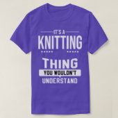 Knittergarn Knitter Strick Knettieren Knettieren T-Shirt (Design vorne)