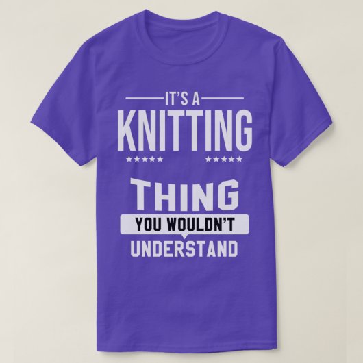 Knittergarn Knitter Strick Knettieren Knettieren T-Shirt (Design vorne)