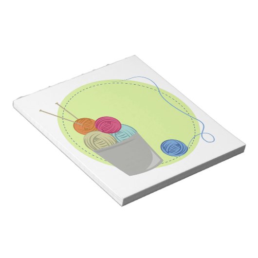 Knittergarn Notizblock (angewinkelt)