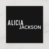 Knittergarn Rot Grün Quadratische Visitenkarte (Vorderseite)