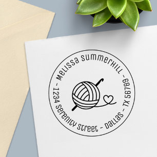 Knittergarn Runde Adresse 1 Permastempel