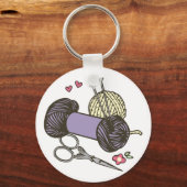 Knittergarn Schlüsselanhänger (Vorderseite)