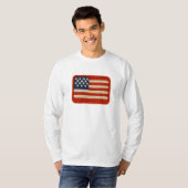 Knittergarn USA Flag Artwork T-Shirt (Vorne ganz)