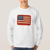 Knittergarn USA Flag Artwork T-Shirt (Vorderseite)