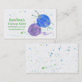 Knittergarn Visitenkarte (Vorne/Hinten)