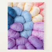 Knittergarnbälle Farbvoller Personalisierter Name Planer (Rückseite)