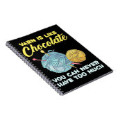 Knittergarne aus Crochet und Schokolade Notizblock (Rechte Seite)