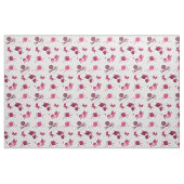 Knittergarnneedles Katzen Muster Wein Rosa Stoff (Fat Quarter (45,7 x 55,9 cm))