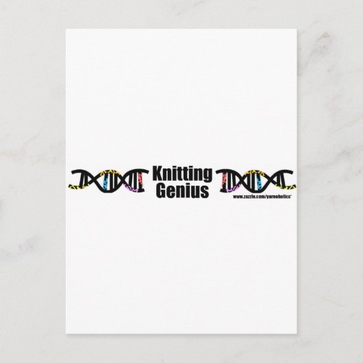 Knittergenie Postkarte (Vorderseite)