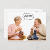Knittergrannies Postkarte (Vorne/Hinten)
