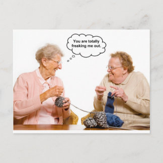 Knittergrannies Postkarte