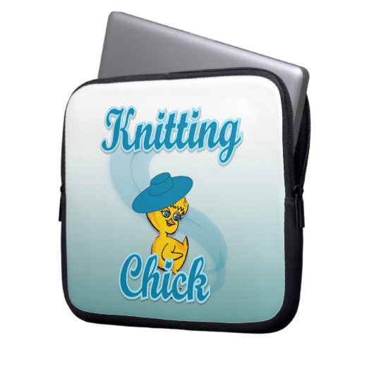 Knitterkick #3 laptopschutzhülle (Vorderseite Links)
