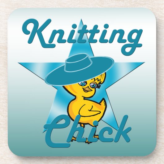 Knitterkick #7 getränkeuntersetzer (Vorderseite)