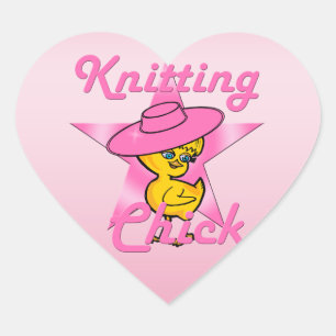 Knitterkick #8 Herz-Aufkleber