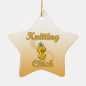 Knitterkick Keramik Ornament (Vorne)