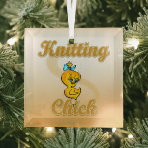 Knitterkick Ornament Aus Glas
