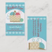 Knitterkiste aus Garnkorb Visitenkarte (Vorne/Hinten)