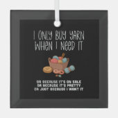 Knitterkörbe Ornament Aus Glas (Vorderseite)